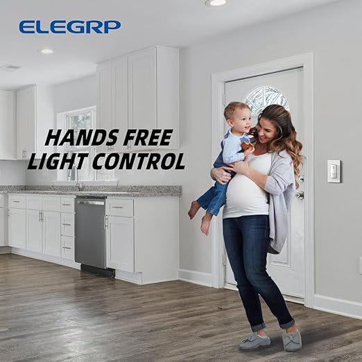 ELEGRP Single Pole Occupancy Motion Sensor Light Switch, PIR Infrared Motion - Image 5