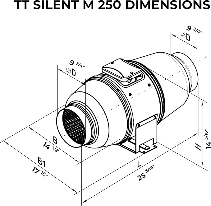 VENTS-US TT Silent M 250 – 10" Inline Duct Fan - Image 5
