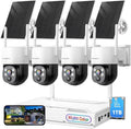 XMARTO 2K HD Wireless Solar Security Camera System by xmartO