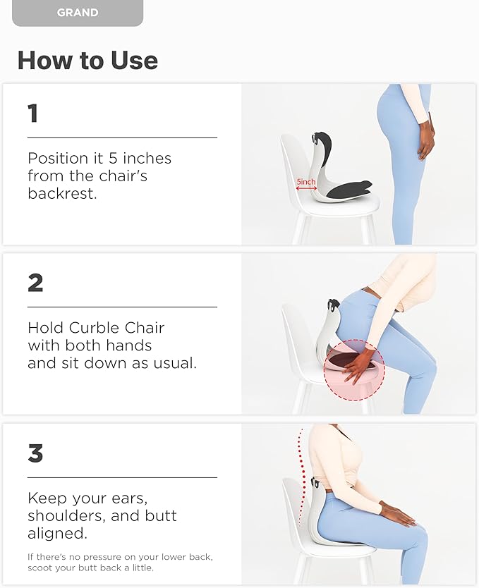 curble Grand – Ergonomic Back and Lumbar Support - Image 7