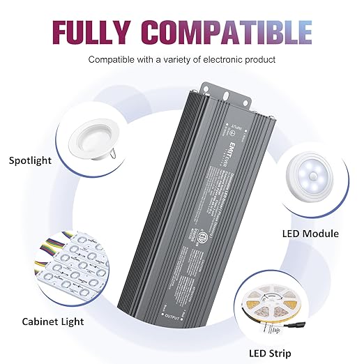 EMITEVER 96W Triac Dimmable LED Driver, Power Supply, AC 120V to DC 24V - Image 8