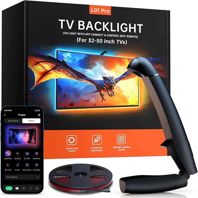TV LED Backlight, 11.5ft Cuttable TV Lights That Change by FFJ