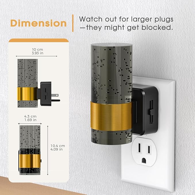 Briignite Night Light, 2 Pack Dimmable Night Lights Plug into Wall, LED Night - Image 4