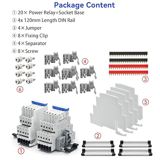 20Pcs Electromechanical Relay 6Amp Miniature Power Relay 110V-120V AC 1NO 1NC - Image 6