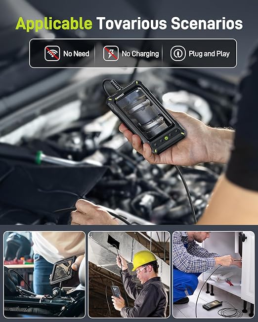 Borescope Inspection with Light, Industrial Endoscope Camera with 4.3” HD Screen - Image 7