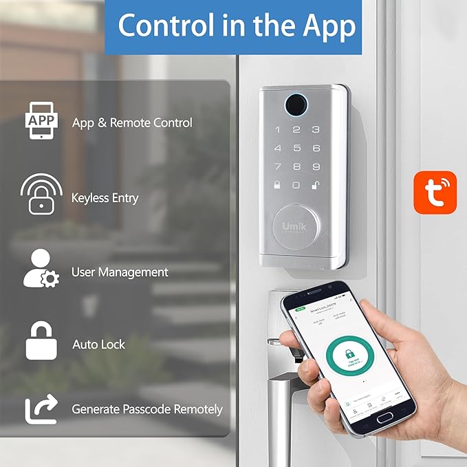 UMIK UMIKSMART Fingerprint Smart Door Lock - Image 4