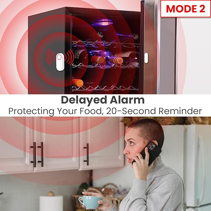 Freezer Door Alarm with Delay When Left Open, Door Chime Window Open Alarm - Image 6