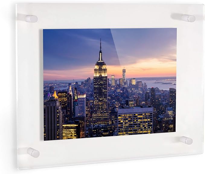 ArtToFrames 15x18 Inch Double Panel Floating Acrylic Picture Frame comes - Image 2
