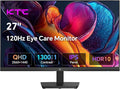 KTC 27 Inch QHD Computer Monitor 100Hz, IPS Panel, 2K 1440P PC Gaming Monitor by KTC