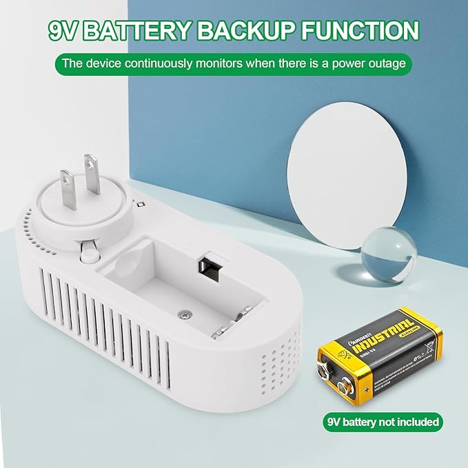 3 Pack 5-in-1 Carbon Monoxide Alarm & Natural Gas Leak Detector, AC-Plug-in CO - Image 4
