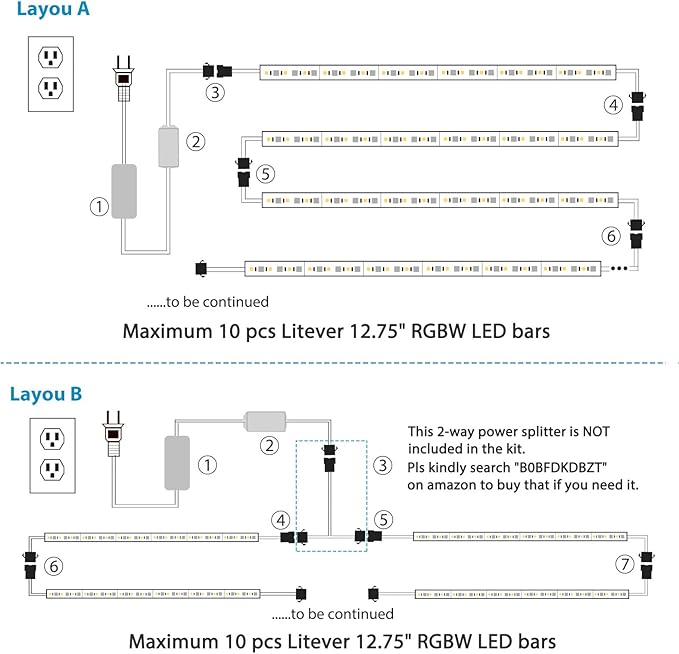 Kitchen Under Cabinet LED Light. RGBW. Color Change & Super Bright Cool White - Image 4