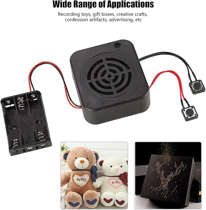 Voice Recording Box, 2/4 Minutes 3W DIY Voice Recording Box Playback Module - Image 2