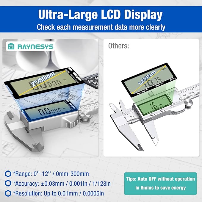 Raynesys Digital Caliper 12 Inch - Image 3