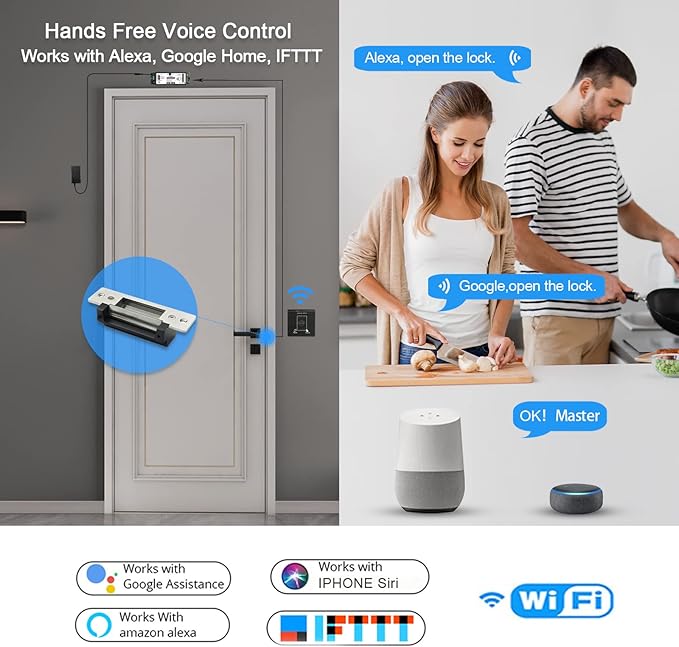 WiFi Access Control 400lb Holding Force Electic Magnetic Door Lock System Kit - Image 3