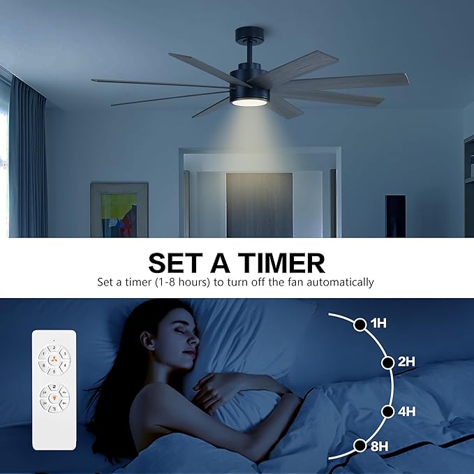 WINGBO 60" Large DC Ceiling Fans - Image 8