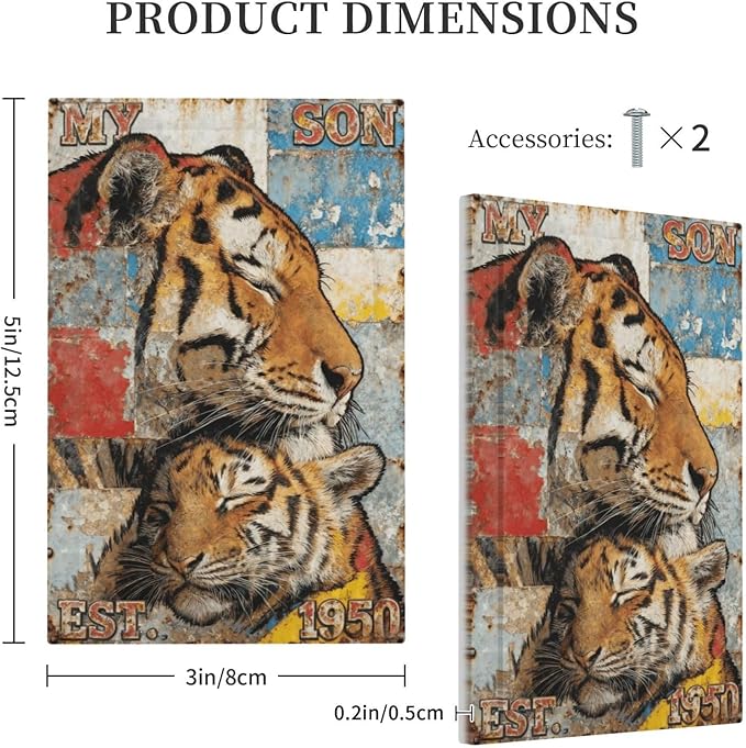 Bvtewkhz Tiger Vintage No Device Single Blank Decorative Outlet Covers Light - Image 5