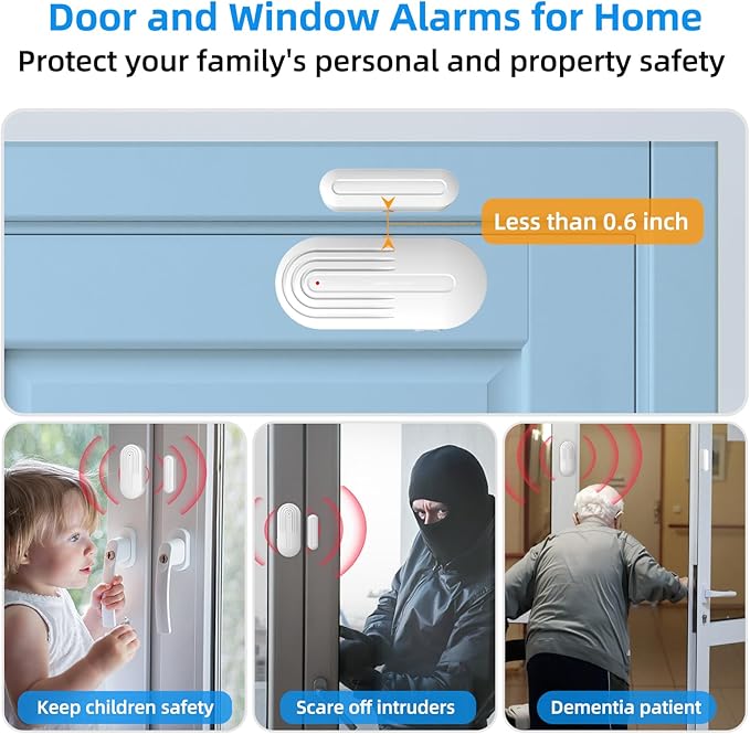 Door Chime, Daytech Wireless Door Sensor Chime 800ft Range Door Entry Chime - Image 4