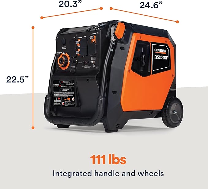 Generac 5, 200-Watt Dual-Fuel Portable Inverter Generator - Image 3