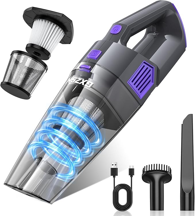 Gxzsk Handheld Vacuum Cordless, 15000PA Strong Suction Hand Held Car Vacuum by GXZSK