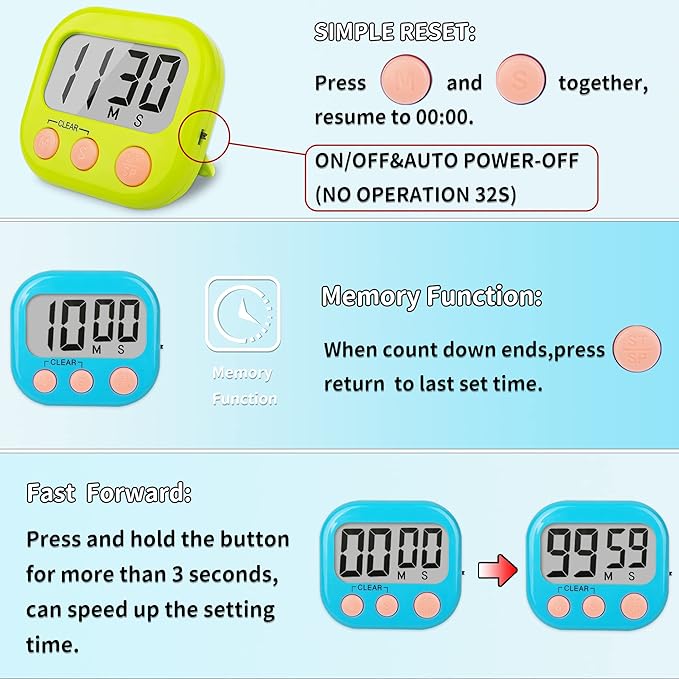 Classroom Timers for Teachers Kids Large Magnetic Digital Timer Teacher - Image 7
