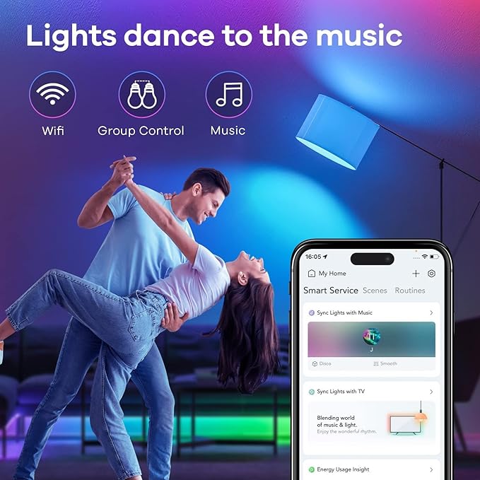Linkind Matter Smart Light Bulb, 1600LM 100W Smart Bulbs Work - Image 6