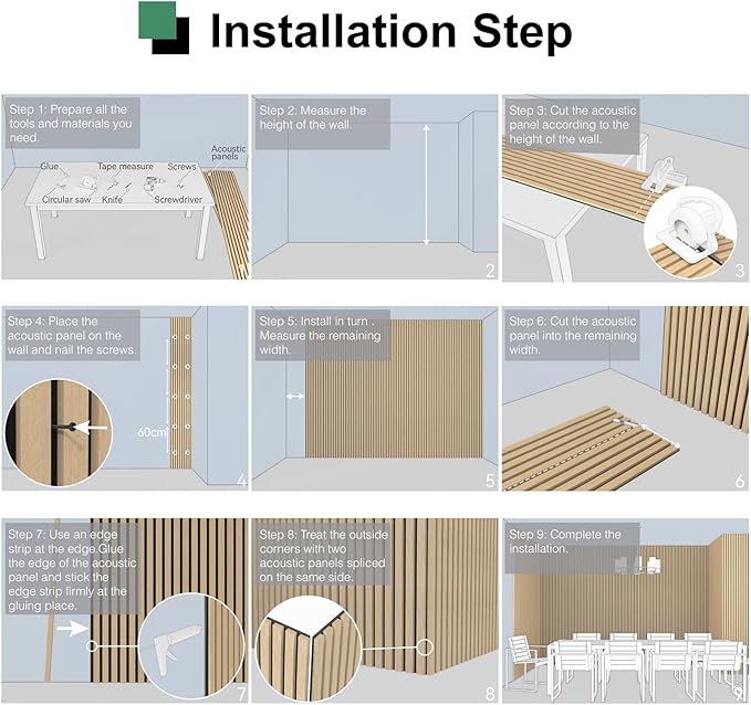Premium Acoustic Wood Slat Wall Panels – Noise-Reducing Sound Absorption Panels - Image 4