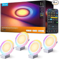 Govee Smart Recessed Lighting 6 Inch, Matter RGBIC LED Recessed Light Work by Govee