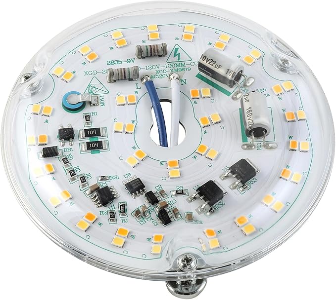HAOLEDI 4'' 20W LED Ceiling Fan Light Retrofit Kit, Ceiling Light Replacement - Image 3