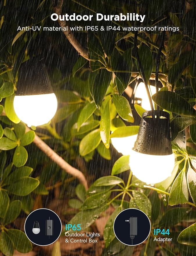 Govee Smart Outdoor String Lights 2, 96ft RGBIC Outdoor Lights - Image 5