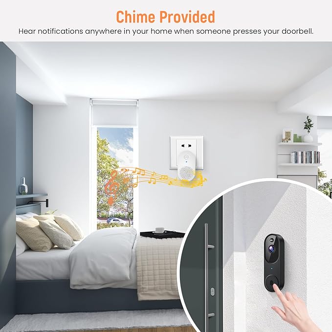 GridTera Smart Video Doorbell Camera Wireless, AI Human Detection and Instant - Image 5