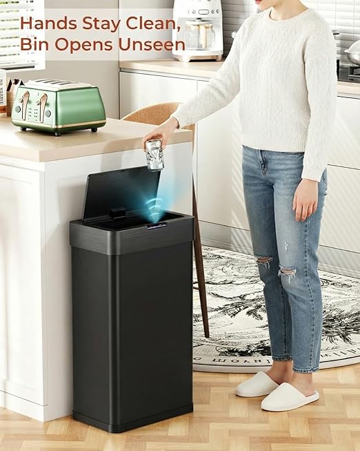 TLSUNNY 16 Gallon Motion Sensor Trash Can, Touchless Automatic Garbage Can - Image 7