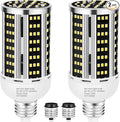 35W LED Corn Light Bulb 2 pack, Commercial Grade Daylight 5000K E26/E39 5000LM by YANYCN