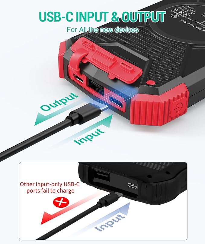 BLAVOR Solar Power Bank 10, Portable Wireless Charger, 20W Fast Charging - Image 7