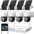 XMARTO 2K HD Wireless Solar Security Camera System by xmartO