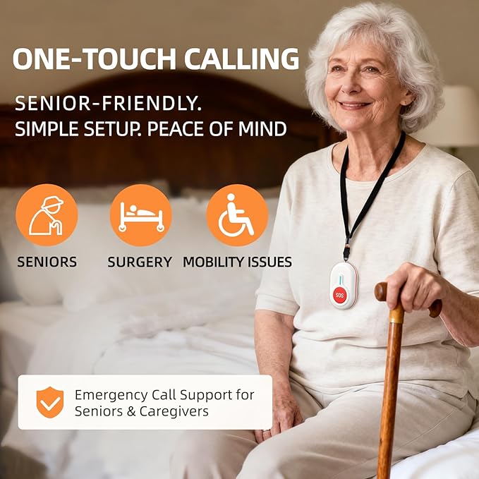 CallToU Caregiver Pager Wireless Call Button 500FT - Image 2