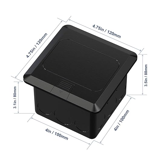 KYHSHJ 4.8A USB Chargers Pop Up Floor Waterproof Electrical Outlet Receptacle - Image 4