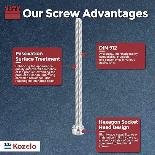 Kozelo 10pcs Socket Head Cap Screws - Image 3