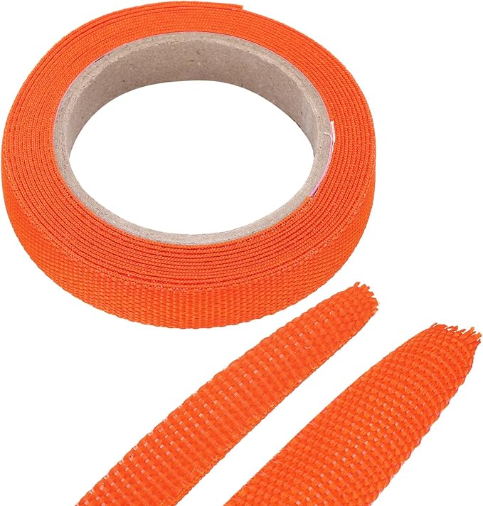 MECCANIXITY Braided Cable Sleeves Heat Shrinkable Fabric Sleeving, 5/16" 10ft by MECCANIXITY