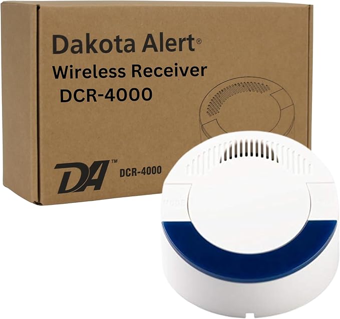 Dakota Alert Wireless Receiver- DCR-4000 Up to 1 Mile Operating Range by DakotaAlert
