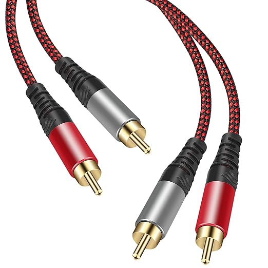 Tiierzon RCA Cable 40Ft, 2Rca Male to 2-RCA Male Audio Stereo Subwoofer Cable - Image 6
