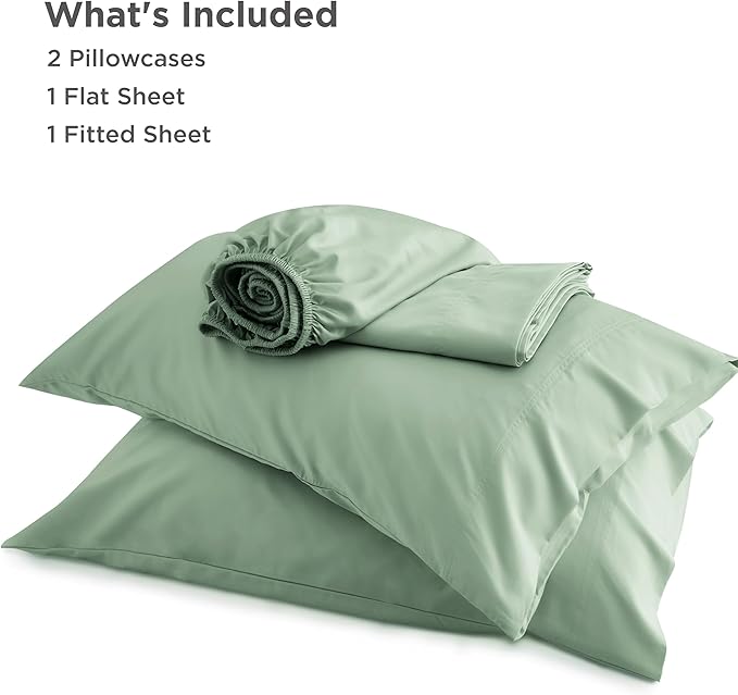 Bedsure California King Sheet Sets, Cooling Sheets, Rayon Derived from Bamboo - Image 7