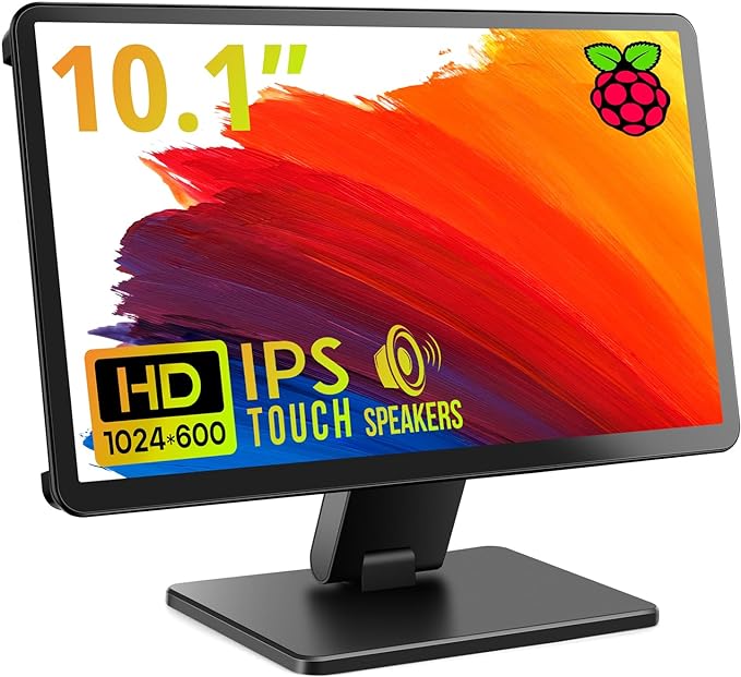 Touch Screen Monitor with Case, ROADOM 10.1’’ Raspberry Pi Screen, IPS FHD by ROADOM