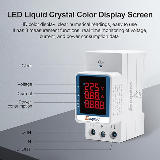 Exqutoo Digital Display Energy Meter - Image 2