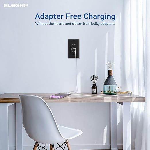 ELEGRP USB Outlets, 15 Amp Wall Outlet - Image 6