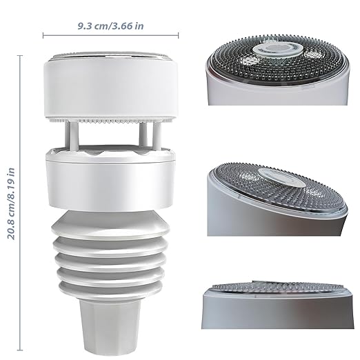 Ecowitt WS90 7-in-1 Weather Sensor, Outdoor Temperature/Humidity/Rain - Image 6