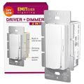 Dimmer Light Switch & 24V 60W Dimmable LED Driver 2 in 1, UL Listed Single-Pole by EMITEVER