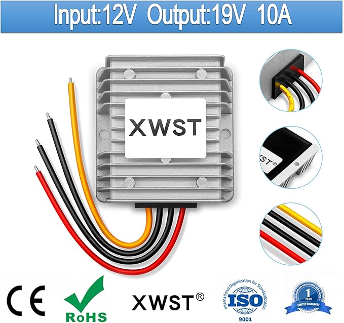 DC DC 12V to 19V 10A Step-up Module, Boost Converter 9V-13V to 19V Voltage - Image 2