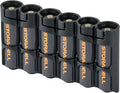 Storacell Slimline AA-6 Battery Storage Caddy and Dispenser, Holds 6 AA by Storacell