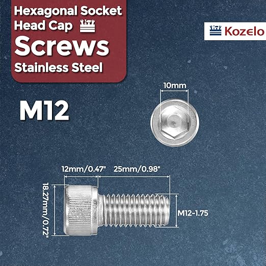 Kozelo 4pcs Socket Head Cap Screws - Image 2