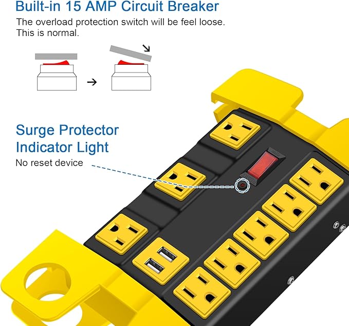 CCCEI Heavy Duty Power Strip - Image 3